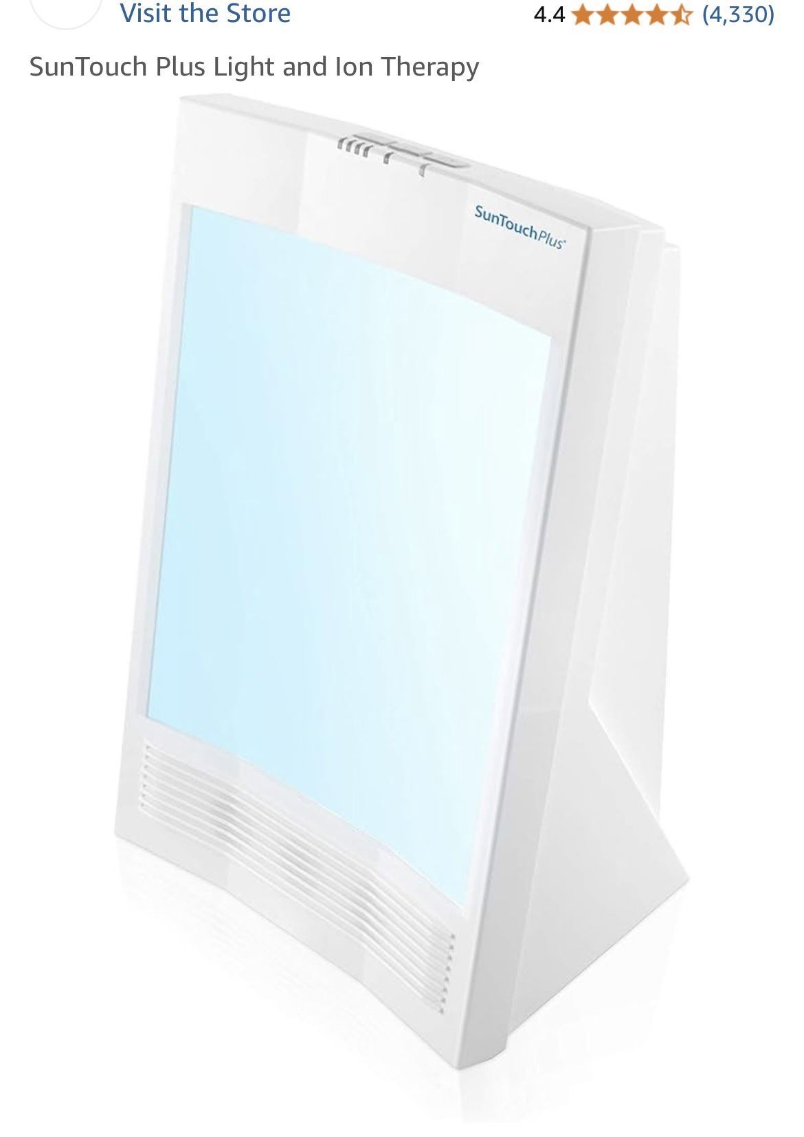 Nature Bright SunTouch Plus Therapy Lamp With Ionizer