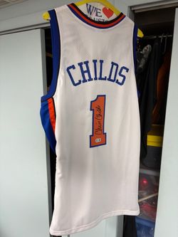 Chris childs signed nba basketball jersey
