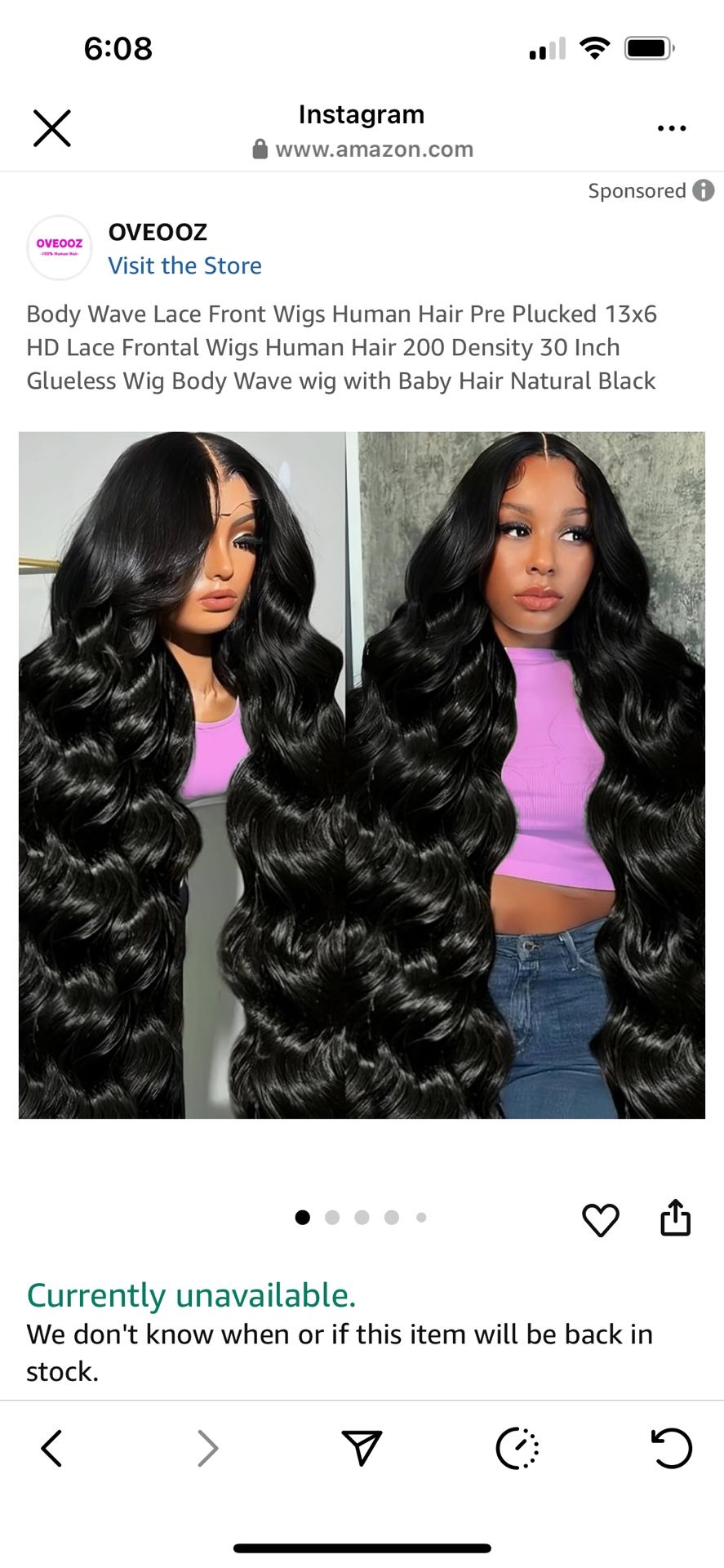 Humain Hair Wig