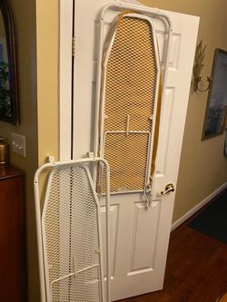 Two Over-the-Door Mounted Ironing Board