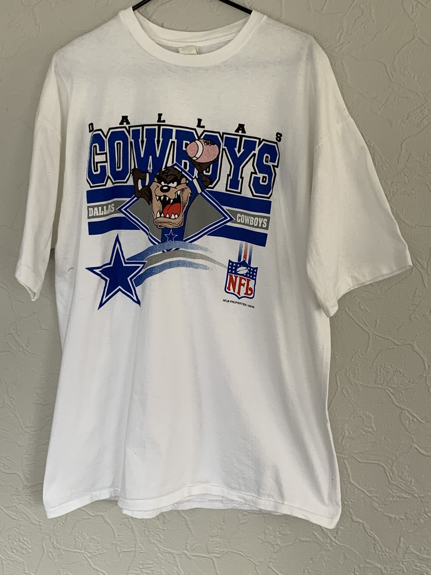 Vintage Taz Dallas Cowboys 1997 Mens Shirt Size XXXL