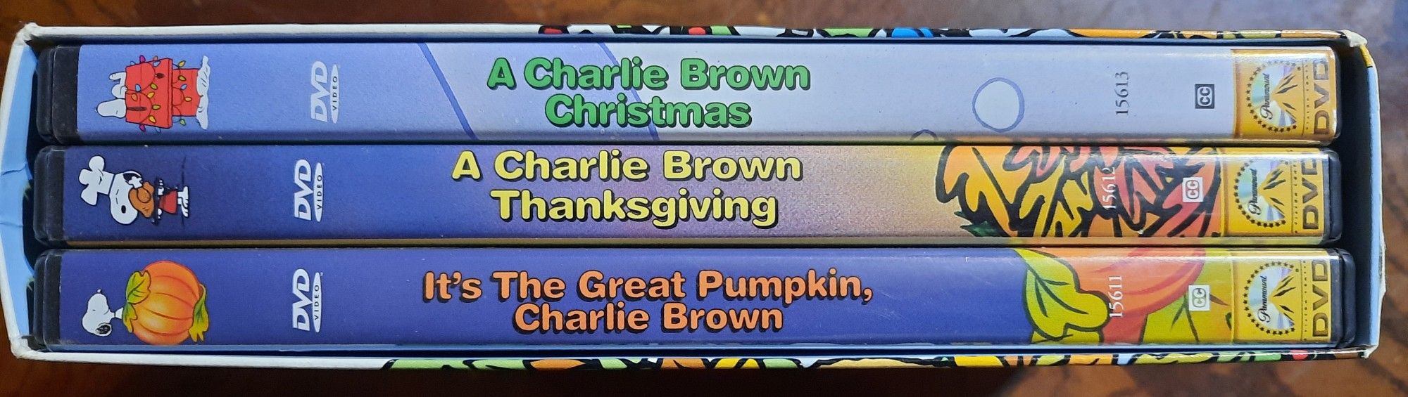 Peanuts Classic- Holiday Collection- It's The Great Pumpkin- A Charlie Brown Thanksgiving- A Charlie Brown Christmas Dvds