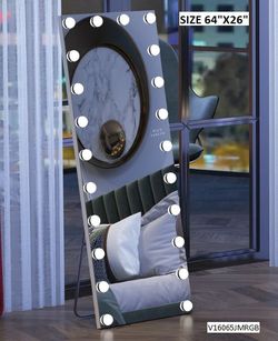 LED FULL BODY FLOOR MIRROR W/ RAINBOW BACK LIGHTS SPECIAL SALE!