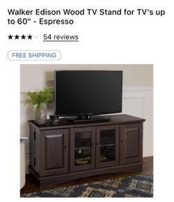 Walker Edison Wood TV Stand for up to 60” TV