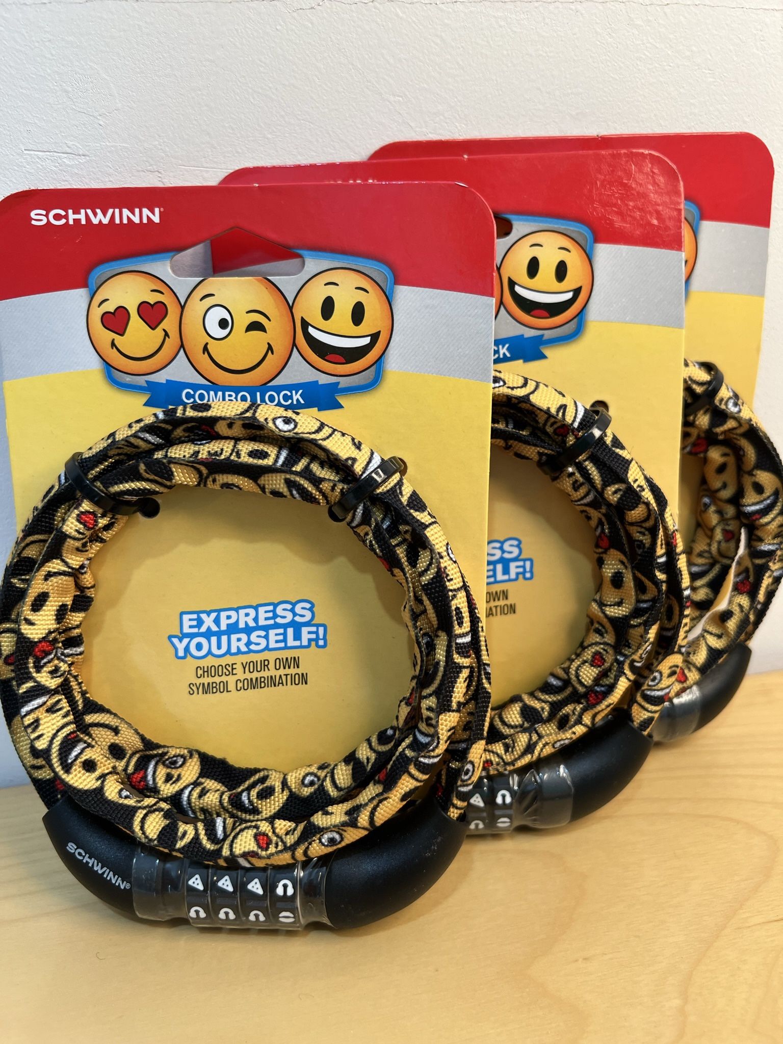Schwinn Kids Emoticon Combo Bike Lock