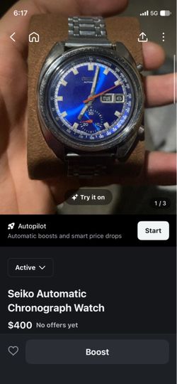 Seiko Automatic Chronograph Watch