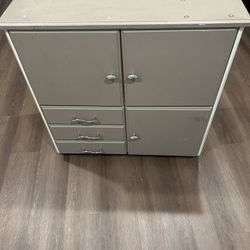 Wood Cart With Wheels 