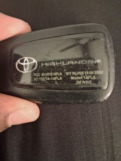 Toyota Smart Key Fob