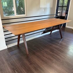 Large Vintage IKEA Stockholm Walnut Dining Table 94”