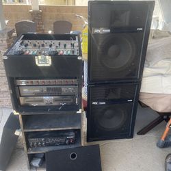 DJ equipment Set Up