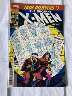 The X-men Comic Book 