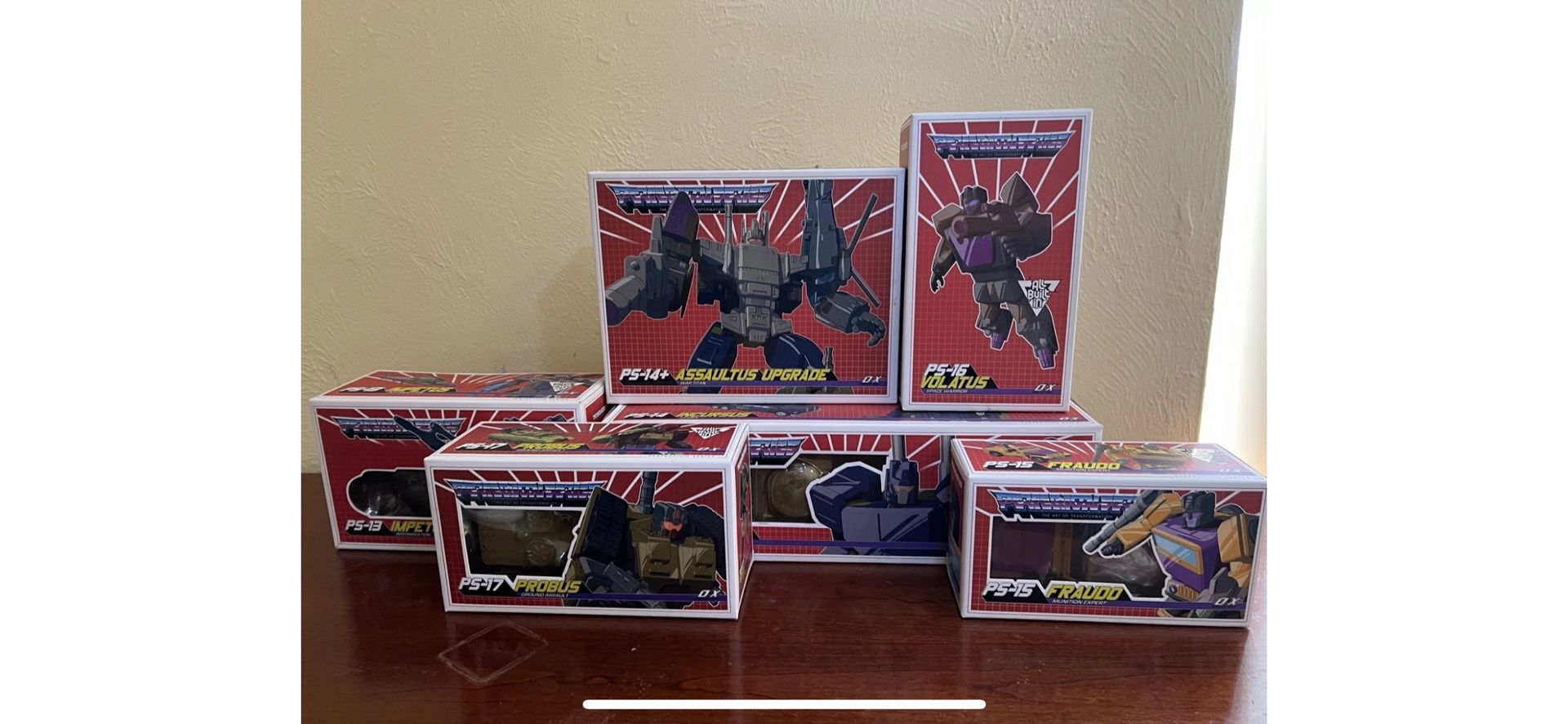 MMC Ocular Max Assaults/Bruticus Full Set Of 5 Figures With Upgrade Kit