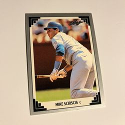 Mike Scioscia 1991 Leaf  Card #24