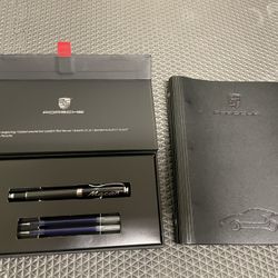 Porsche Macan Pen Set and Porsche Maintenance Book