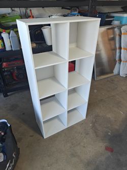 White 8-Cube Storage Organizer / Bookshelf