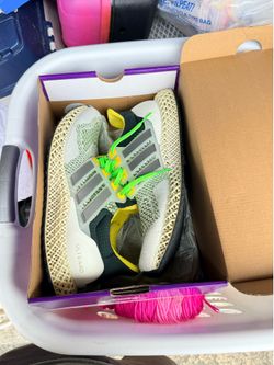 Adidas Ultra 4D Beam Yellow - Size 11 (Like New)