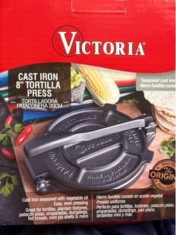 Victoria Cast Iron 8” Tortilla Press