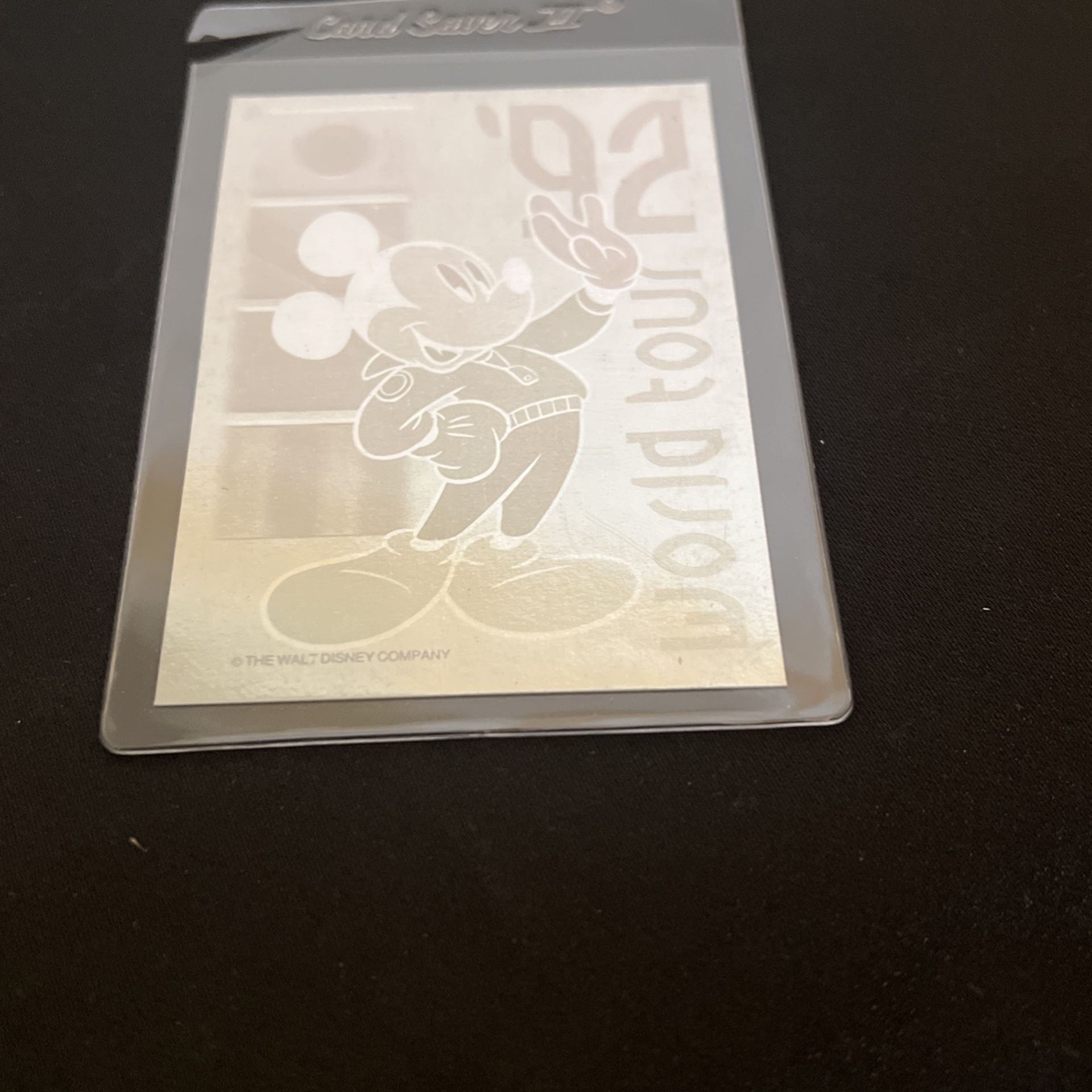 Disney, 1992-World Tour Impel Double-sided Hologram Card Mickey Mouse