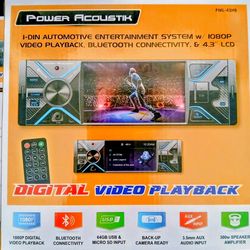 Power Acoustik Bluetooth Car Stereo With Remote Control Brand New In The Box