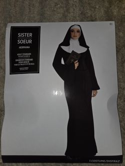 Adult Holy Sister Nun Black Costume