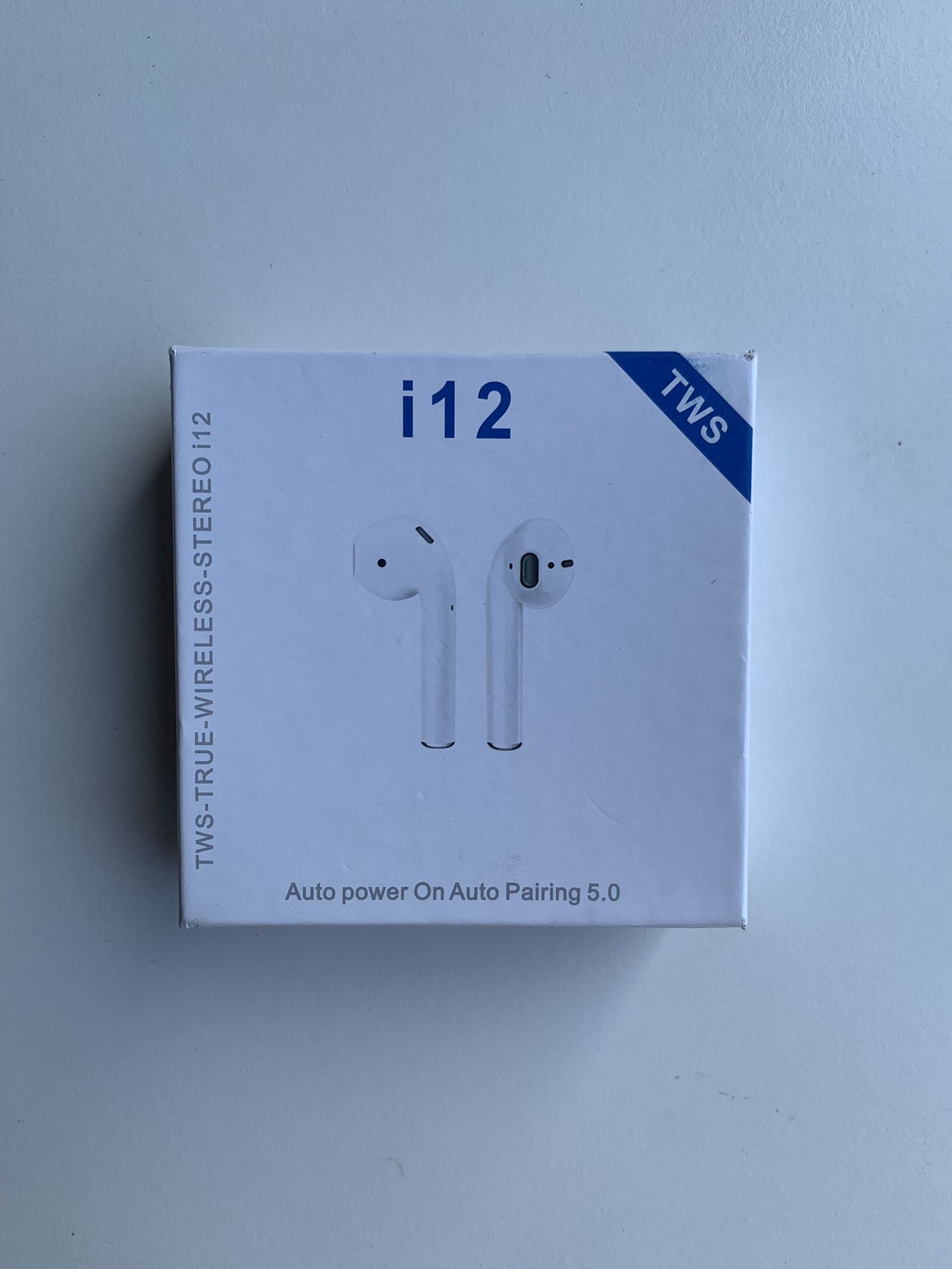Auto Power On Auto Pairing 5.0 True Wireless Stereo i12 Earbud