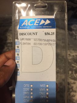 ACE train 8 ride pass