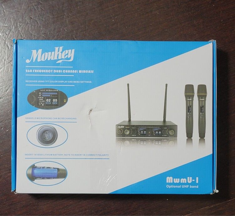 Moukey 260 Frequency Dual Channel Wireless Brand New