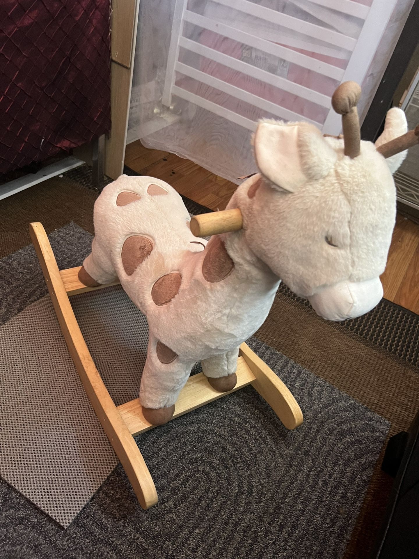 Giraffe Plush Nursery Rocker