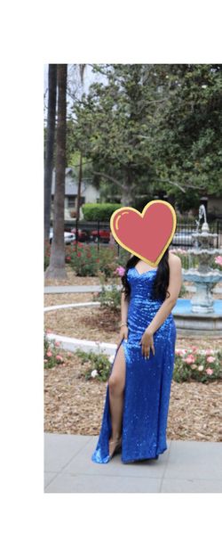 Royal blue prom dress