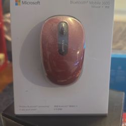 Red Microsoft Bluetooth Mobile 3600 Mouse 