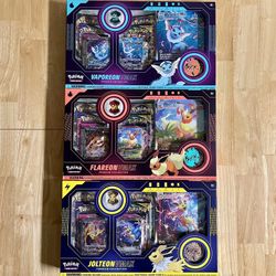 Pokemon Vmax Premium Collection Eeveelution Vaporeon Flareon Jolteon