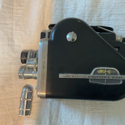 FAIRCHILD CINEPHONIC EIGHT - Sound 8MM vintage movie camera With extra lens. Pickup at kempsville library.