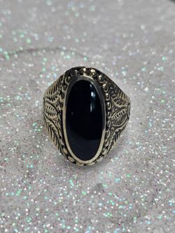 Vintage design 925 Sterling Silver Oval Onyx Handmade Ring for Men