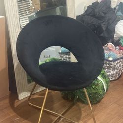 Black Vanity Chair 
