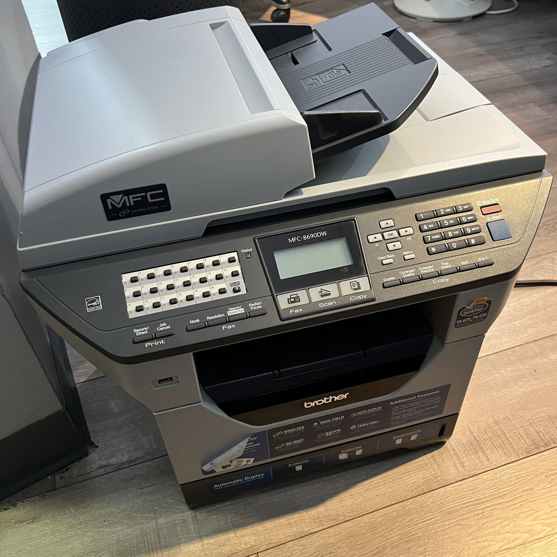 Free - Multi Function Printer (keeps Jamming) Has New Toner, Fuser, Drum 