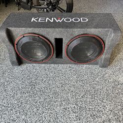 Kenwood P-XW1221DHP Dual 12" Vented Enclosure, 1000W RMS Power