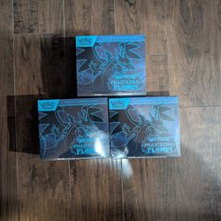 3 Pokemon TCG Phantasmal Flames Elite Trainer Box (Sealed)