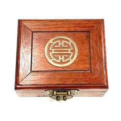 Old Asian Jewelry Box With Lock