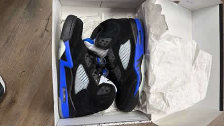 Air Jordan 5 Retro Black Blue Sneakers