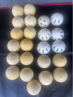 Axiom dimpled pitching machine balls