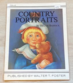 Country Portraits by Helen Barrick art painting pattern book children dolls 1986
