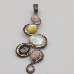 Carolyn Pollack Sterling -5 stone Pendant