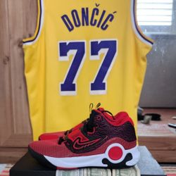 Nike La Lakers Luka Doncic Jersey Size 10 N Nike Kd Trey 5x Size 10