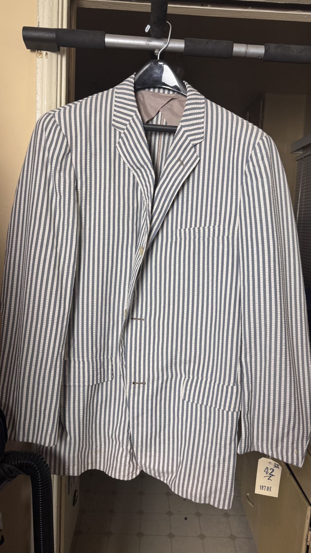 Vintange Men's Suit Jacket 1970e Size 42l