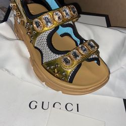 GUCCI BLOCK SANDALS 