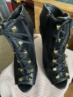 Black 5” Heels Size 6.5