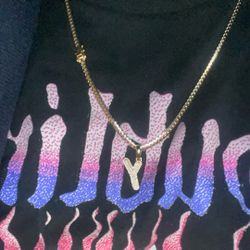 Cuban Link Chain With Diamond Pendant 