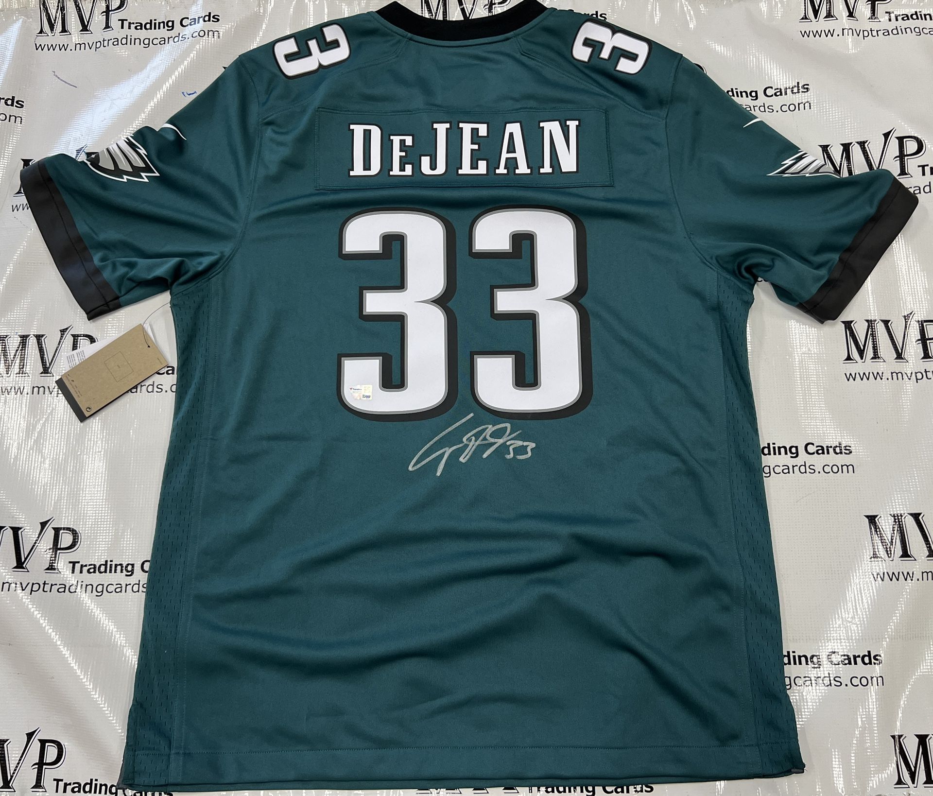 DeJean Cooper Autograph Philadelphia Super Bowl Jersey