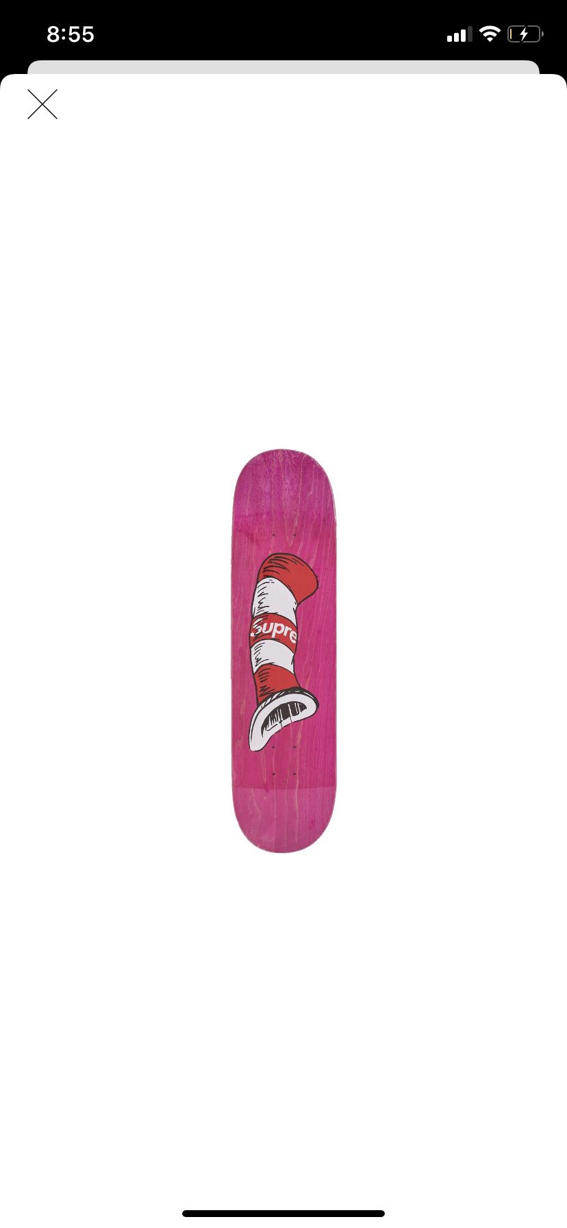 Supreme Cat In The Hat Deck Pink Deadstock