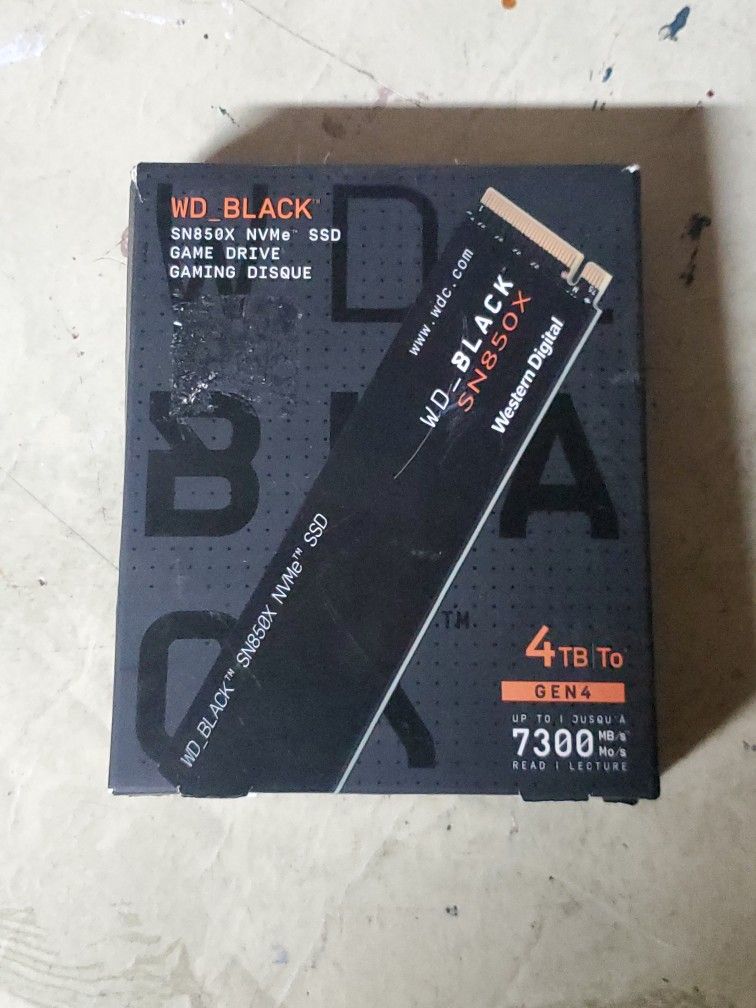 WD_BLACK 4TB SN850X NVMe Internal Gaming SSD Solid State Drive